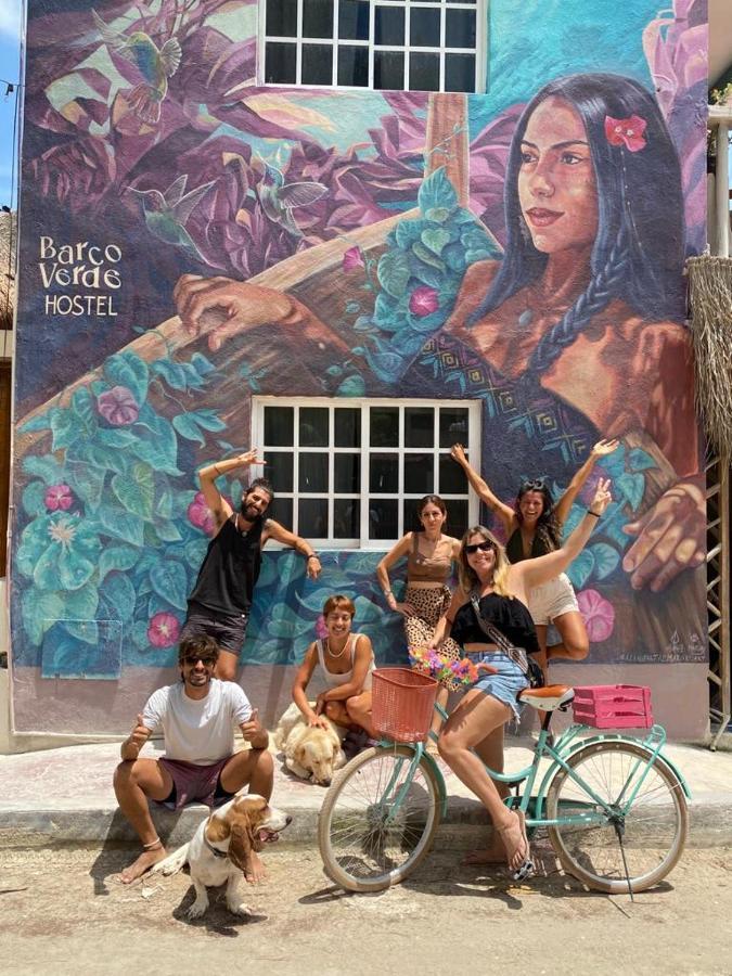 Barco Verde Hostel Isla Holbox ภายนอก รูปภาพ
